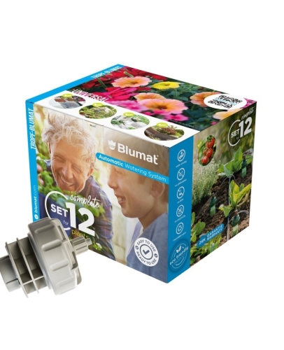 Tropf-Blumat set for 3 m plant boxes with pressure reducer