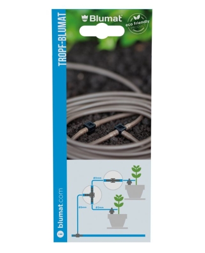 Drip tubing 3m + 1 mini T connector `+ 2 mini connectors in blis
